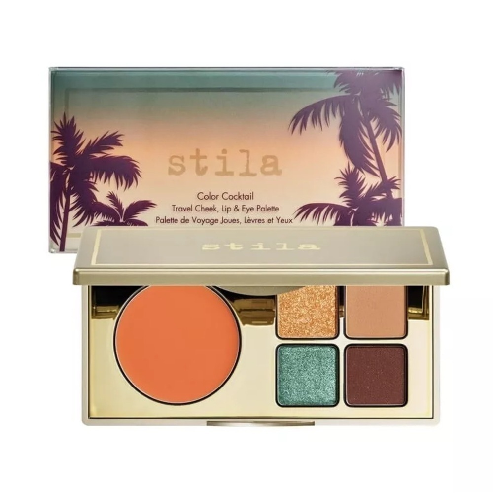 Stila Color Cocktail Travel Cheek, Lip & Eye Palette (TEQUILA SUNRISE) NEW